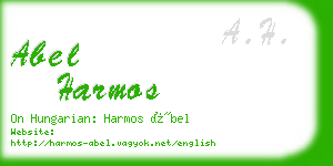 abel harmos business card
